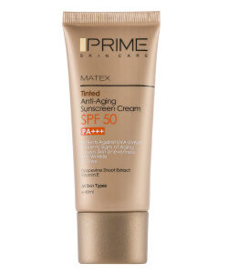 ضد آفتاب رنگی جوان کننده پرایم prime با SPF50 حجم 40 میلی لیتر